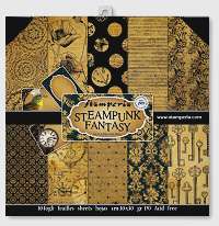 kit 10 papiers scrapbooking steampunk fantasy